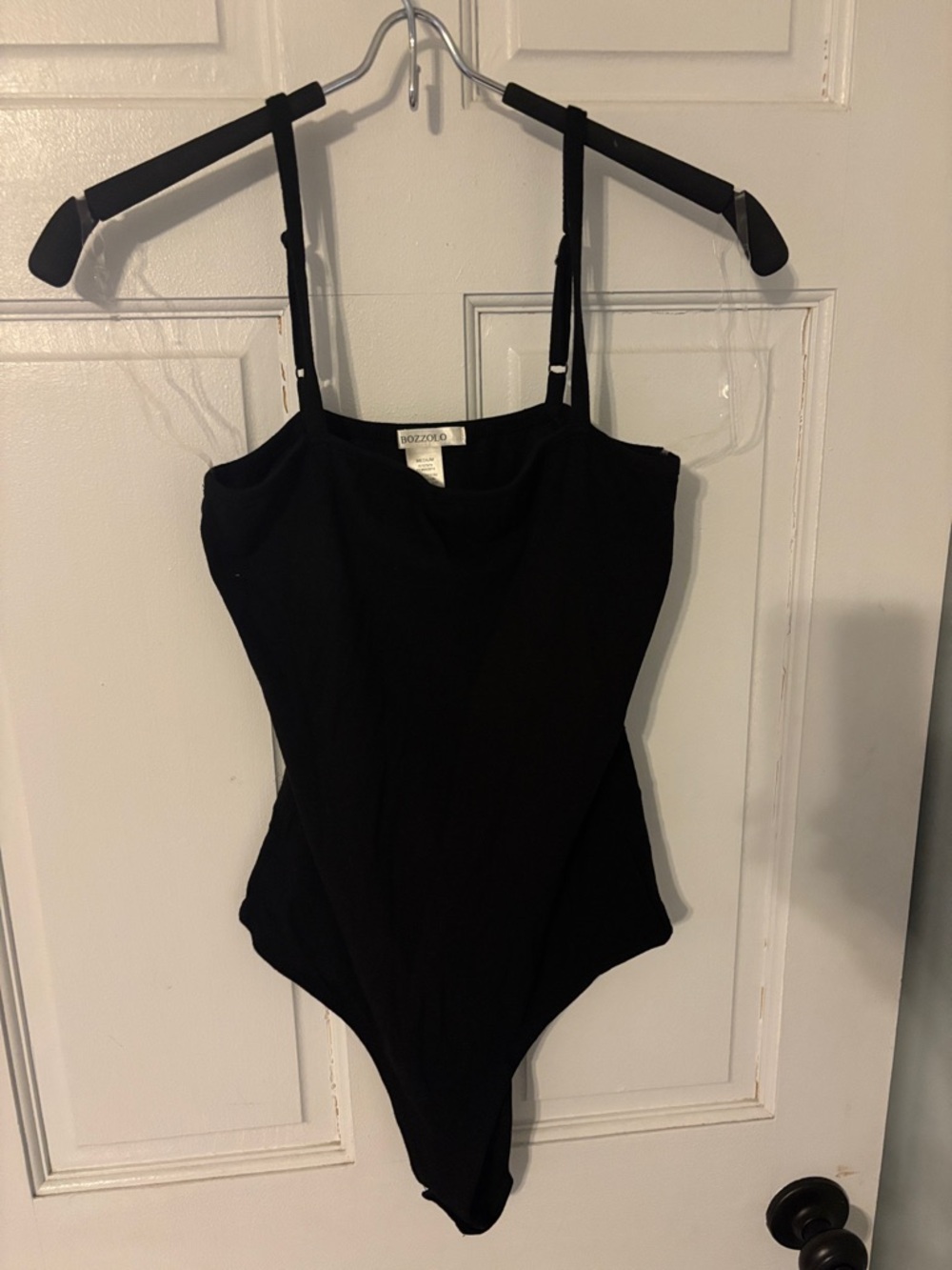 Bozzolo Black Girls' Spaghetti-Strap One-Piece Bodysuit